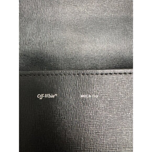 Off-White‎ Diagonal Stripe Flap Bag With Binder Clip Closure - Picture 6 of 12